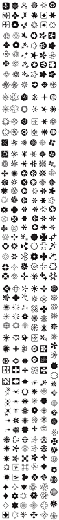 六芒星芒星星花朵瓣几何曼陀罗插画图标logo元素设计AI模板素材-淘宝网