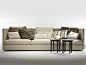 3 seater upholstered fabric sofa with removable cover Oltre Collection by FLEXFORM | design Antonio Citterio