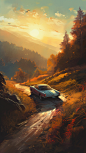 MONKEY_illustration_mid-shot_car_mountain_road_sunshine_a22346da-c535-4c8e-aec6-eea2d6cbf422