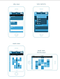 Calendar/ Timetable -Mobile Wireframe by Betsy Wang, via Behance