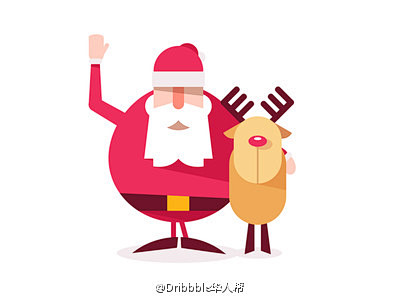 #dribbble每日精选# 圣诞快乐(...