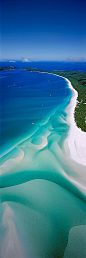 【知识星球：地产重案】Whitehaven Beach, Whitsunday Islands, Queensland, Australia: