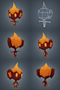 Fire Alien Low Poly - 3DOcean Item for Sale