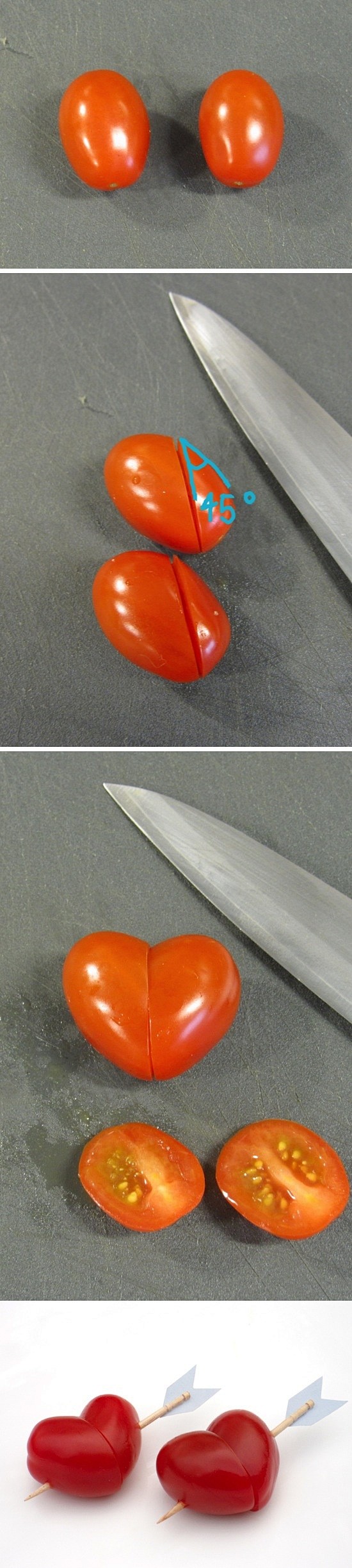 Grape Tomato Hearts