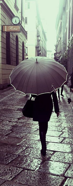 akong采集到在雨中