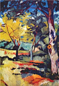 Landscape at Ladyzhino - Natalia Goncharova