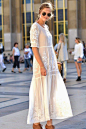 White Lace Dress…… | Amanda时尚笔记