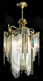 Guimard Chandelier - c. 1910 - by Hector Guimard (French, 1867-1942) - Art Nouveau - @~ Mlle