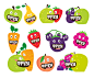 FRUZI / 2014 : Branding concept, packaging design, and illustrations for the range of fruit smoothies by Chumak. The product's target audience are kids aged 3-10. We made the packs as funny as a little crazy toys.