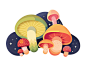 Mushrooms : Cute shrooms 