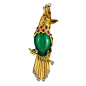 CARTIER PARIS Emerald  Bird Brooch