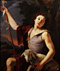  St. John the Baptist. 17th.century. circle of Michele Desubleo. Flemish 1602-1676. oil/ canvas.