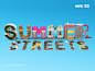 Summer Streets NYC : Series of typographic illustrations designed for the New york summer streets festival.