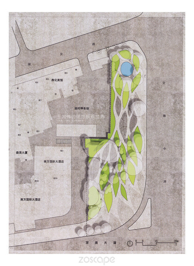 深圳罗湖文锦花园广场_平面图_ZOSCA...