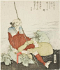 Self-Portrait as a Fisherman, Katsushika Hokusai