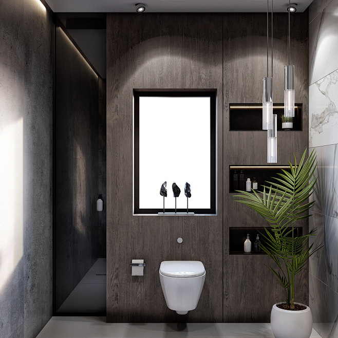 Modern bathroom Kuwa...