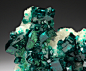 Dioptase with Calcite from Namibia