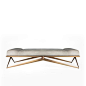 CHAISE W77” X D30” X H19” COM: 3 YDS | COL: 55 SQFT BRASS   STANDARD FINISHES:   Un-Lacquered or Burnished Brass, Oil Rubbed Bronze   Custom Capabilities    VIEW TEARSHEET  VIEW FINISHES