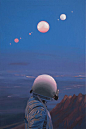 宇航员：Scott Listfield的绘画作品