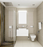 109平一居舒适莫斯科家庭卫生间浴室柜淋浴房装修效果图