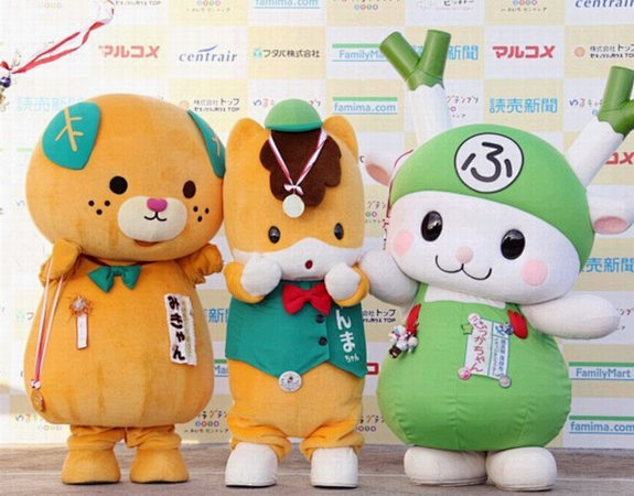 日本各地吉祥物比拼人气 “小群马”获第一...