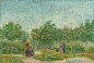 Garden with Courting Couples  Square Saint-Pierre 1887