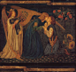 Dante Gabriel Rossetti | Love's greeting, c. 1860. British, 1828-1882