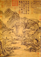 黄公望（1269～1354），元代画家。本姓陆，名坚，江苏常熟人。后过继永嘉（今浙江温州）黄氏为义子，因改姓名，字子久，号一峰、大痴道人。中年当过中台察院椽吏，后皈依"全真教"，在江浙一带卖卜。擅画山水，师法董源、巨然，兼修李成法，并得赵孟頫指授。所作水墨画笔力老道，简淡深厚。又于水墨之上略施淡赭，世称“浅绛山水”。晚年以草籀笔意入画，气韵雄秀苍茫，与吴镇、倪瓒、王蒙合称“元四家”。擅书能诗，撰有《写山水诀》，为山水画经验创作之谈。存世作品有《富春山居图》《九峰雪霁图》《丹崖玉树图》《