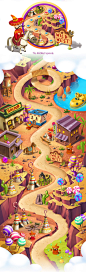Bits of Sweets: Map : Make a journey to a magical Candy Land cramfull with gingerbread houses and trees of sweet cotton wool with the young and enchanting brother and sister. Help main characters, to feed poor kids by collecting bits of sweets in a wonder