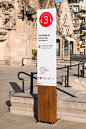 Basílica de la Sagrada Família, Global Design, Global Design project to improve the orientation and the heritage interpretation during the visit to the Sagrada Familia site. Wayfinding and Desing for all consulting. Pictograms and signage supports design.