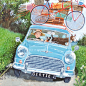 'Road Trip' By Painter Stephanie Lambourne. Blank Art Cards By Green Pebble. www.greenpebble.co.uk: 