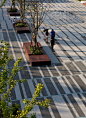 Vanke Urban Community Sales Gallery, China, by Zinialand Landscape Architects : From privacy to openness, an regenerated sales gallery with an extension of public space     
