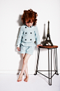 My Little Dress Up SS14 Pistachio linen tailoring for girls fashion summer 2014