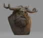 Ubin - Banner Saga, James W Cain : Sculpt and 3d print of Ubin, a character from the game Banner Saga