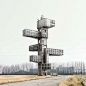 比利时艺术家Filip Dujardin的虚构建筑系列作品