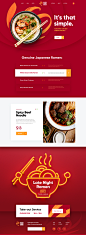 Ramen restaurant web site design