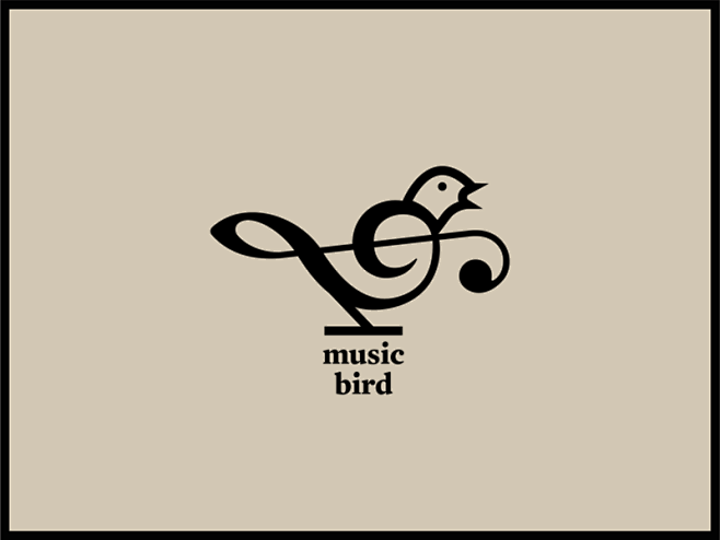 音乐鸟LOGO设计-字体传奇网（ZITI...