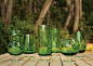 Green Drinkware Glasses by Ilio Glass - Forest