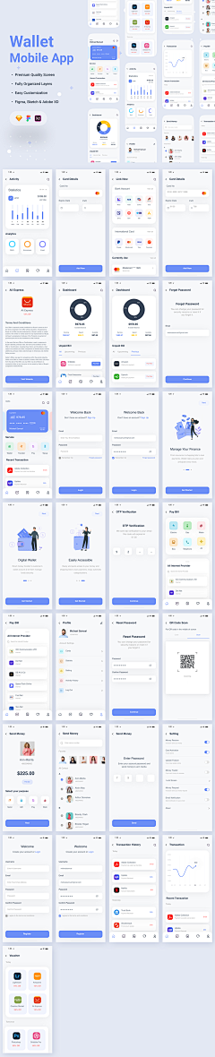 vivi简微采集到APP——整套UI kits