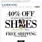 Lands' End - Today only: 40% off shoes + Free Shipping (run!)