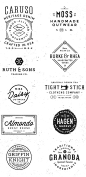 Logo/Badge Templates Vol.2 : Here's the second volume of the series including 10 new logo/badge templates that you can use for branding projects, labels, apparel design, typography and more. http://crtv.mk/romP