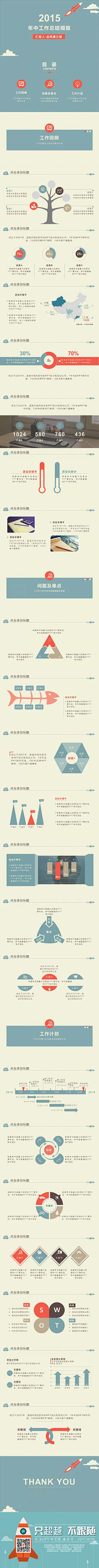 演界网PPT采集到年中/年终汇报、总结PPT