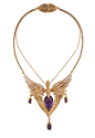 Duffy's Odyssey necklace in red gold with a 52.25ct Gemfields Zambian amethyst and 1.08ct diamonds.