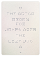 Hadrien Degay Delpeuch - E-pure Font the quick brown fox平面设计 排版 字体 #采集大赛#【之所以灵感库】