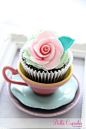 Shabby Chic Cupcake 