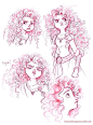 Super cute Merida sketches from briannacherrygarcia.tumblr.com ✤ || CHARACTER DESIGN REFERENCES | キャラクターデザイン |  • Find more at https://www.facebook.com/CharacterDesignReferences & http://www.pinterest.com/characterdesigh and learn how to draw: concept