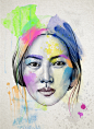 伦敦艺术家Cristina Polop的手绘人物肖像 文艺圈 展示 设计时代网-Powered by thinkdo3