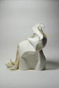 越南折纸艺术家Quyet Hoang Tien 的湿折式动物折纸（转）