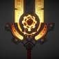 The Forge Key, Tyler Forseth-Agnew : This is the final finished product of the Forge Key. I would love to thank Kelvin Tan and Rob Sevilla for everything they taught me in their Weapons Brush Forge class.<br/>The Forge Key: This sword acts both as a