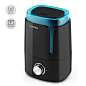 Stavanger Humidifier Aroma Function Ultrasonic 3.5 l Black / Turquoise 